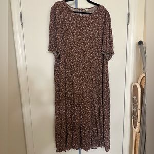 Floral Boho Midi Dress Aerie